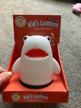 Firefly Finn the Shark Kids Lantern - White Shark Night Light